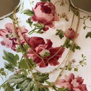 Nordstrom Rack Gold Tone Layered Necklace